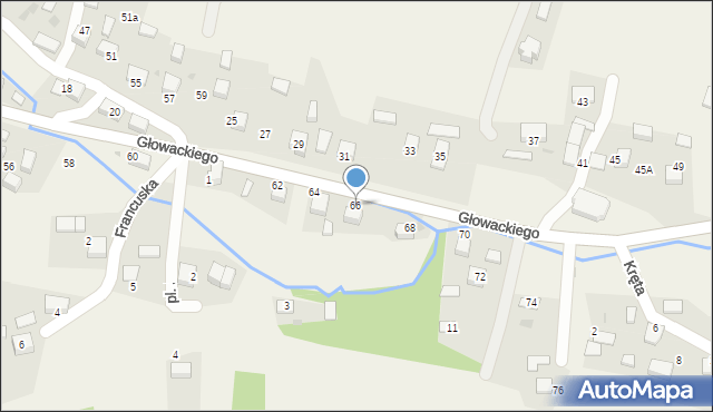 Grojec, Głowackiego Bartosza, 66, mapa Grojec