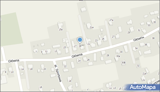 Grojec, Główna, 19, mapa Grojec