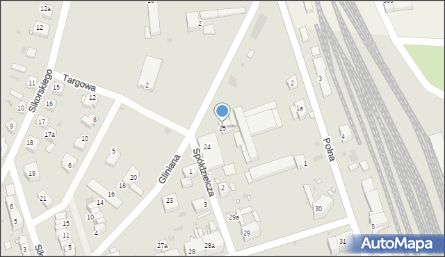 Gryfów Śląski, Gliniana, 25, mapa Gryfów Śląski