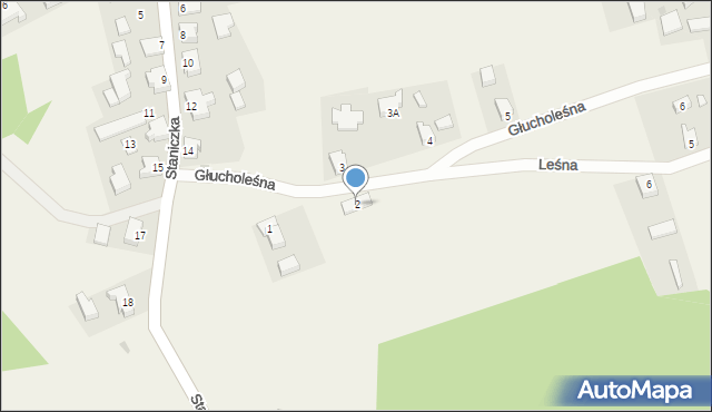 Grzmiąca, Głucholeśna, 2, mapa Grzmiąca