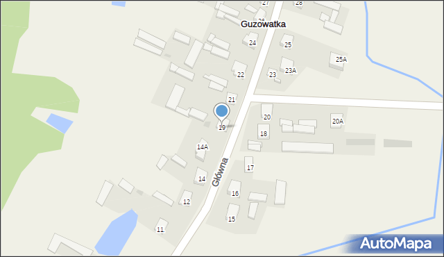 Guzowatka, Główna, 45, mapa Guzowatka