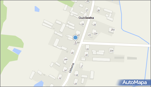 Guzowatka, Główna, 47, mapa Guzowatka