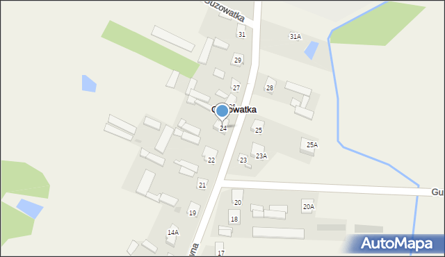 Guzowatka, Główna, 51, mapa Guzowatka