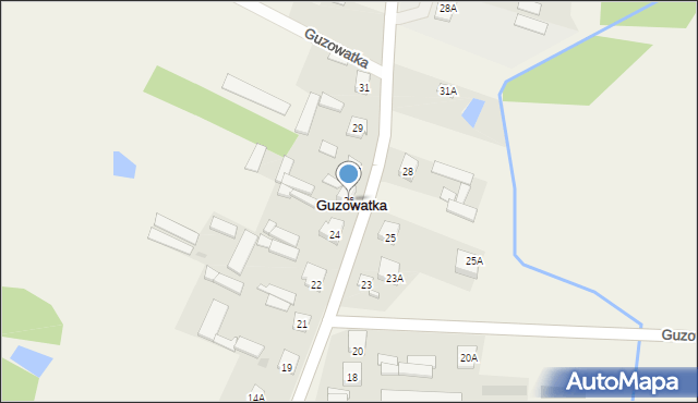 Guzowatka, Główna, 53, mapa Guzowatka