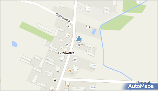 Guzowatka, Główna, 60, mapa Guzowatka