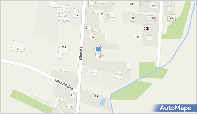 Guzowatka, Główna, 72, mapa Guzowatka