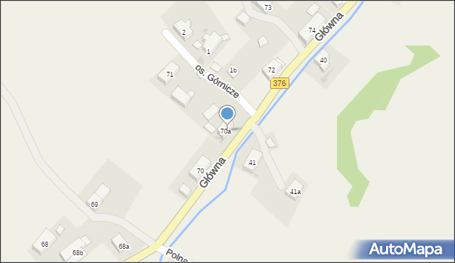 Jabłów, Główna, 71a, mapa Jabłów