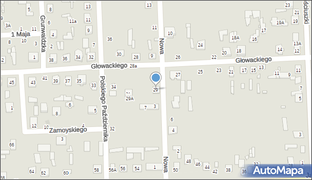 Jadów, Głowackiego Bartosza, 29, mapa Jadów