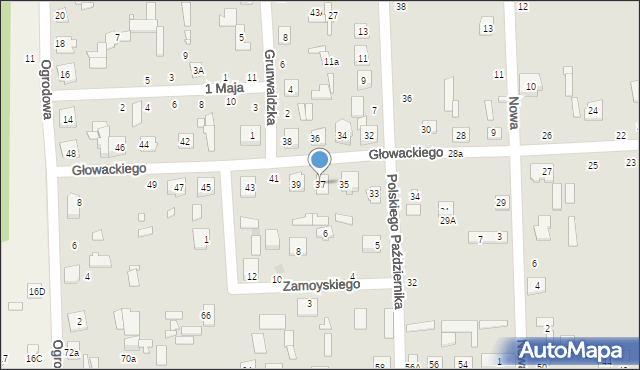 Jadów, Głowackiego Bartosza, 37, mapa Jadów