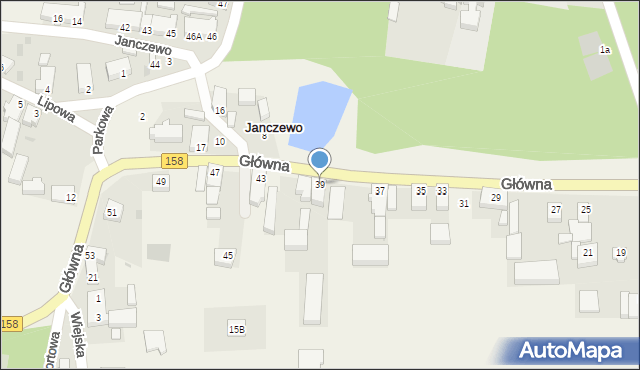 Janczewo, Główna, 39, mapa Janczewo