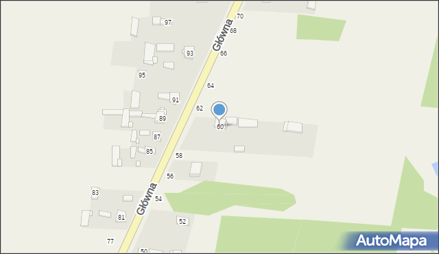 Janików, Główna, 60, mapa Janików