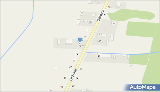 Janików, Główna, 73, mapa Janików