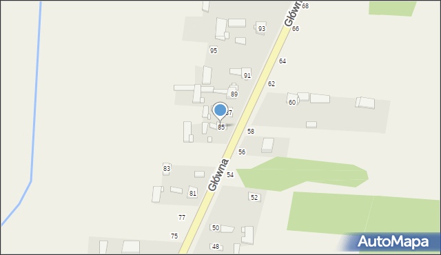 Janików, Główna, 85, mapa Janików