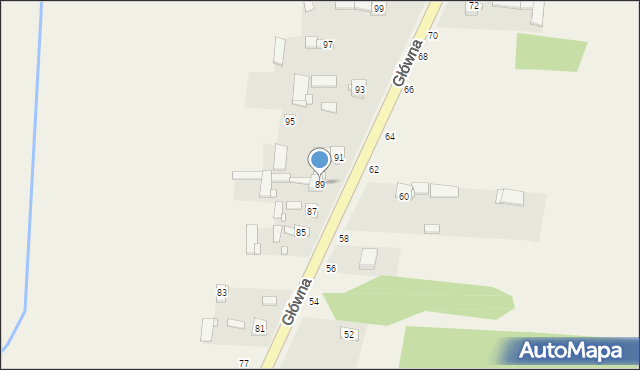 Janików, Główna, 89, mapa Janików