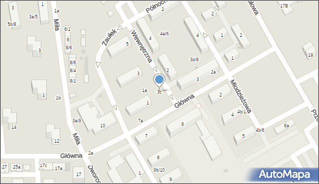 Janikowo, Główna, 3c, mapa Janikowo