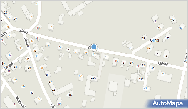 Jarocin, Glinki, 11, mapa Jarocin