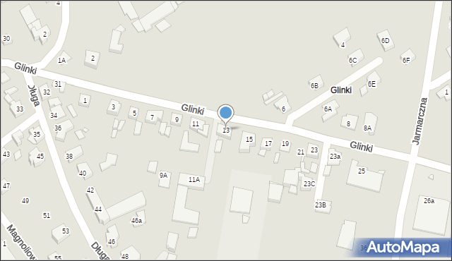 Jarocin, Glinki, 13, mapa Jarocin