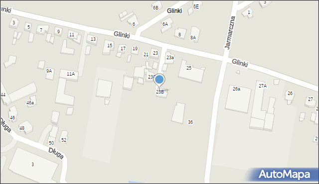 Jarocin, Glinki, 23B, mapa Jarocin
