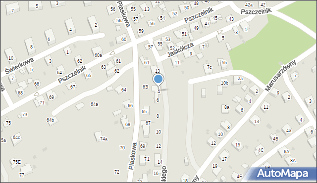 Jaworzno, Głowackiego Bartosza, 4, mapa Jaworzno