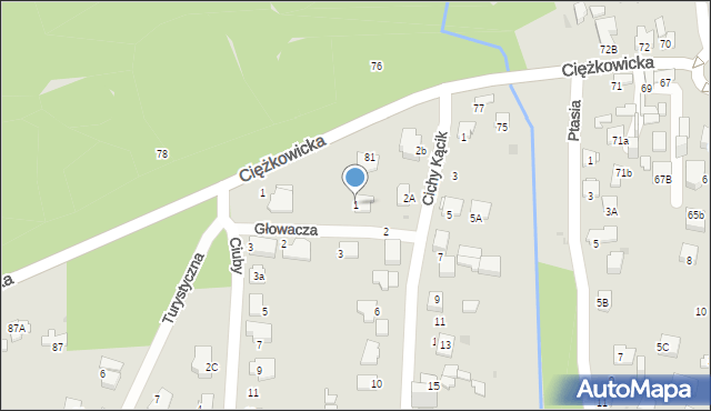 Jaworzno, Głowacza Józefa, 1, mapa Jaworzno