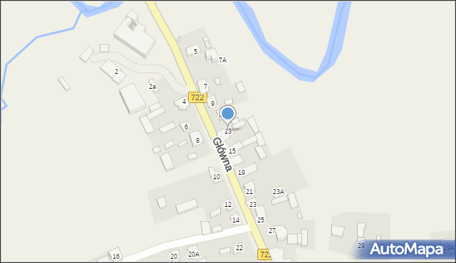 Jazgarzew, Główna, 13, mapa Jazgarzew