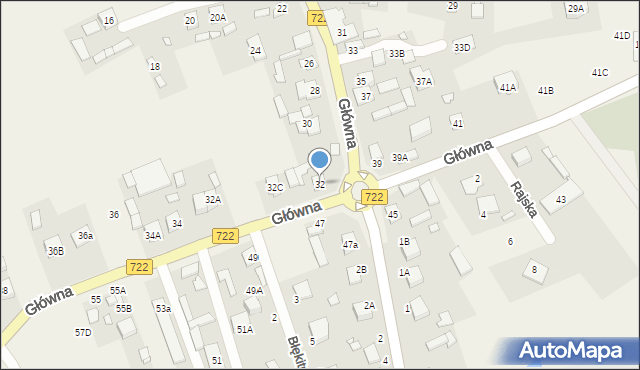 Jazgarzew, Główna, 32, mapa Jazgarzew