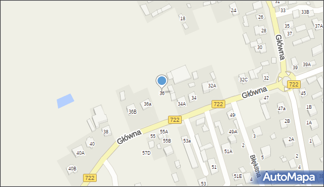 Jazgarzew, Główna, 36, mapa Jazgarzew