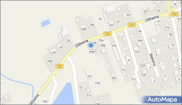 Jazgarzew, Główna, 57D, mapa Jazgarzew