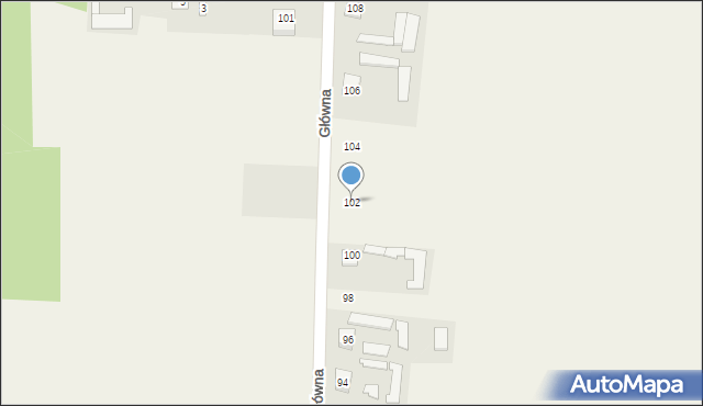 Jedlanka, Główna, 102, mapa Jedlanka