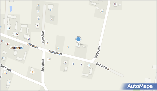 Jedlanka, Główna, 4, mapa Jedlanka