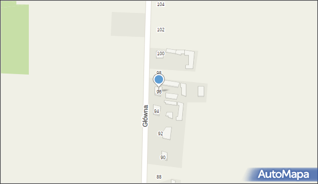 Jedlanka, Główna, 96, mapa Jedlanka