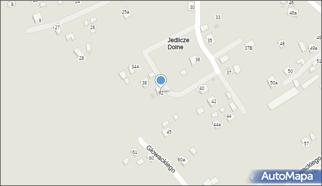 Jedlicze, Głowackiego Bartosza, 62, mapa Jedlicze