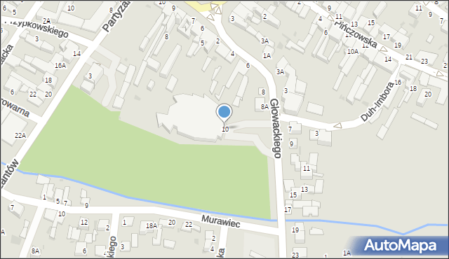 Jędrzejów, Głowackiego Bartosza, 10, mapa Jędrzejów