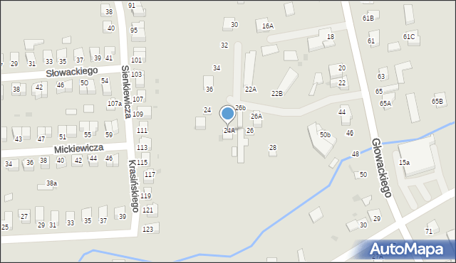 Jędrzejów, Głowackiego Bartosza, 24A, mapa Jędrzejów