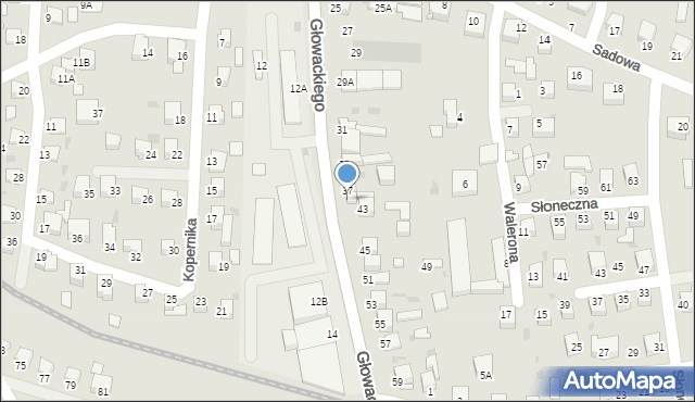 Jędrzejów, Głowackiego Bartosza, 39, mapa Jędrzejów