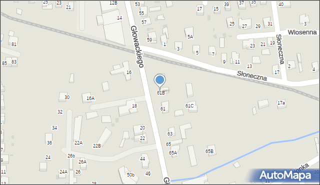 Jędrzejów, Głowackiego Bartosza, 61B, mapa Jędrzejów