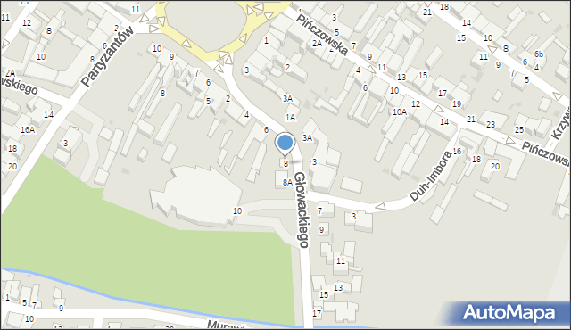 Jędrzejów, Głowackiego Bartosza, 8, mapa Jędrzejów