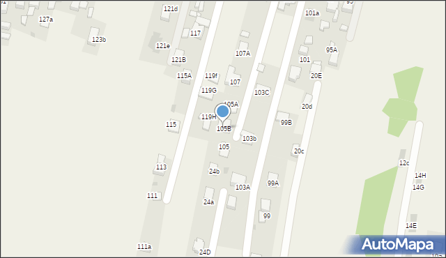 Jejkowice, Główna, 105B, mapa Jejkowice