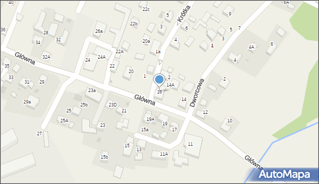 Jejkowice, Główna, 16, mapa Jejkowice