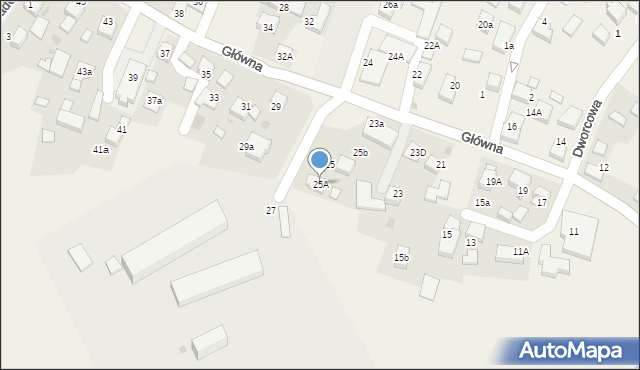 Jejkowice, Główna, 25A, mapa Jejkowice