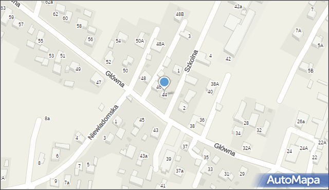 Jejkowice, Główna, 44, mapa Jejkowice