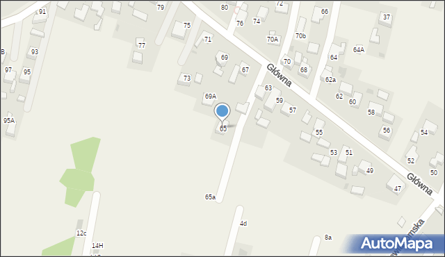 Jejkowice, Główna, 65, mapa Jejkowice