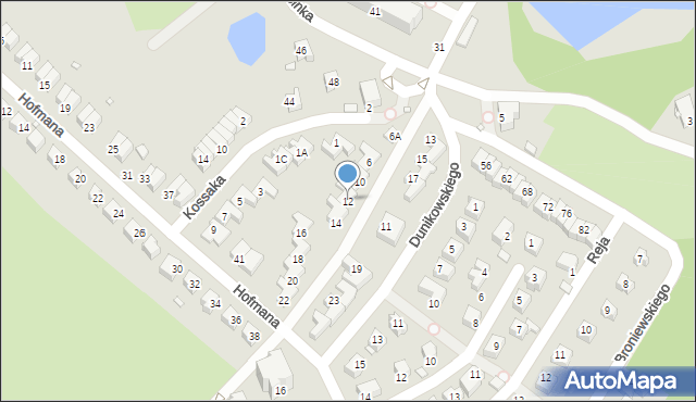 Jelenia Góra, Głowackiego Bartosza, 12, mapa Jelenia Góra