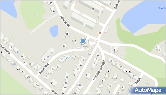 Jelenia Góra, Głowackiego Bartosza, 2, mapa Jelenia Góra