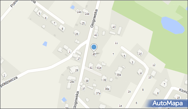 Jerzmanowa, Głogowska, 40, mapa Jerzmanowa