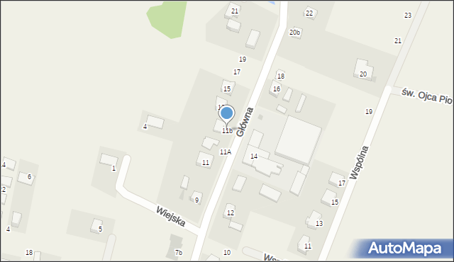 Jeszkowice, Główna, 11b, mapa Jeszkowice