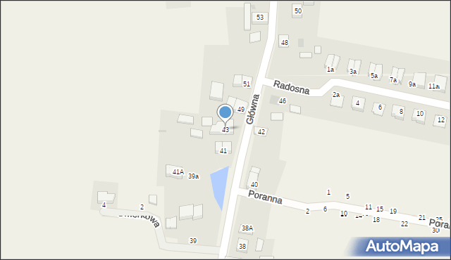 Jeszkowice, Główna, 43, mapa Jeszkowice