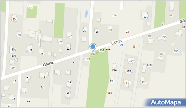 Jeziórko, Główna, 107, mapa Jeziórko