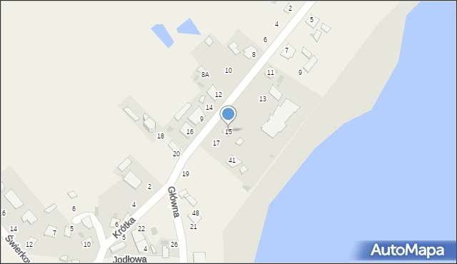 Józefkowo, Główna, 15, mapa Józefkowo