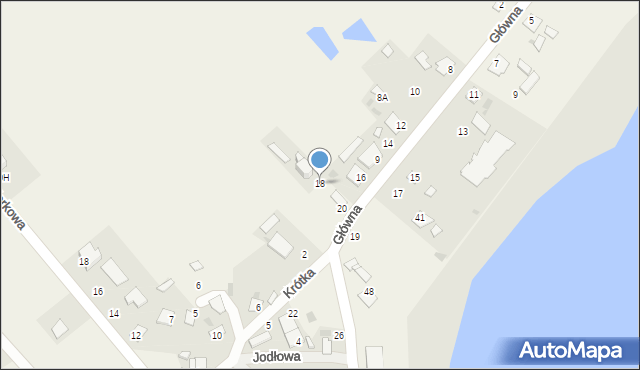 Józefkowo, Główna, 18, mapa Józefkowo